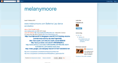 Desktop Screenshot of melanymoore.blogspot.com