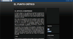 Desktop Screenshot of elpuntocriticoupn.blogspot.com