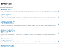 Tablet Screenshot of dental-work2.blogspot.com