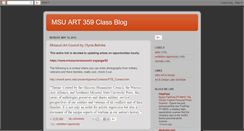 Desktop Screenshot of msuart359.blogspot.com