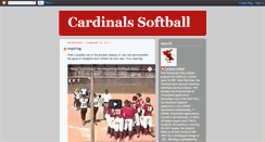 Desktop Screenshot of gocardinalssoftball.blogspot.com