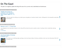 Tablet Screenshot of on-the-easel.blogspot.com