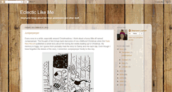 Desktop Screenshot of eclecticlikeme.blogspot.com