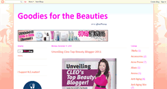 Desktop Screenshot of beauty-goodies.blogspot.com