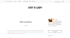 Desktop Screenshot of justonelady.blogspot.com