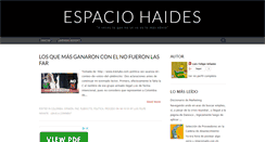 Desktop Screenshot of espaciohaides.blogspot.com