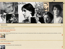 Tablet Screenshot of nuevospapeles.blogspot.com
