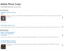 Tablet Screenshot of mobilephonecraze.blogspot.com
