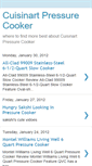 Mobile Screenshot of cuisinart-pressure-cooker.blogspot.com