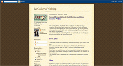 Desktop Screenshot of galleria-weblog.blogspot.com