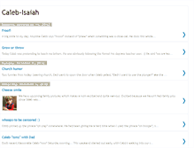 Tablet Screenshot of caleb-isaiah.blogspot.com