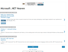 Tablet Screenshot of msdotnetheaven.blogspot.com