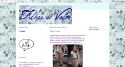 Desktop Screenshot of filhasdevalor.blogspot.com