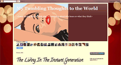 Desktop Screenshot of mytumblingthoughts.blogspot.com