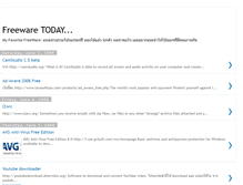 Tablet Screenshot of freewaretoday.blogspot.com