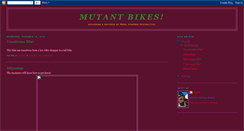 Desktop Screenshot of mutantbikes.blogspot.com
