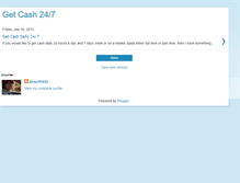 Tablet Screenshot of getcash247.blogspot.com