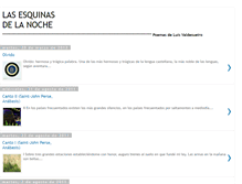 Tablet Screenshot of lasesquinasdelanoche.blogspot.com