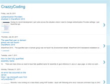 Tablet Screenshot of crazzycoding.blogspot.com