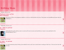 Tablet Screenshot of birthingmom.blogspot.com