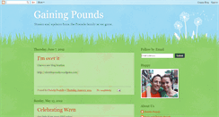Desktop Screenshot of gainingpounds.blogspot.com