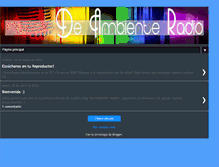Tablet Screenshot of deambienteradio.blogspot.com