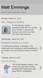 Mobile Screenshot of mattemmings.blogspot.com