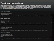 Tablet Screenshot of graciehansenstory.blogspot.com