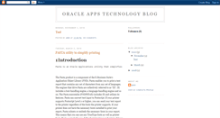 Desktop Screenshot of oracleappstechnologyblog.blogspot.com