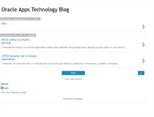 Tablet Screenshot of oracleappstechnologyblog.blogspot.com