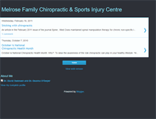 Tablet Screenshot of melrosefamilychiropractic.blogspot.com