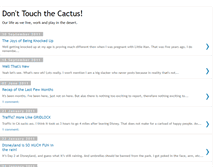 Tablet Screenshot of donttouchthecactus.blogspot.com