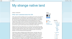 Desktop Screenshot of mystrangenativeland.blogspot.com