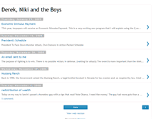 Tablet Screenshot of dereknikiandtheboys.blogspot.com