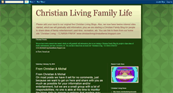 Desktop Screenshot of christianlivingfamilylife.blogspot.com
