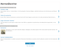Tablet Screenshot of mormondoctrine.blogspot.com