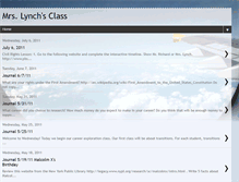 Tablet Screenshot of mrslynchsclass.blogspot.com