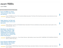 Tablet Screenshot of escort9500ixreview.blogspot.com