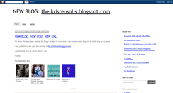 Desktop Screenshot of kristensolis.blogspot.com