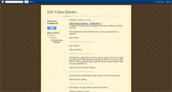 Desktop Screenshot of lifevaluequotes.blogspot.com