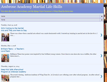 Tablet Screenshot of martialartsclassdiaries.blogspot.com