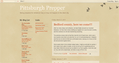 Desktop Screenshot of pittsburghprepper.blogspot.com