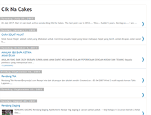 Tablet Screenshot of ciknacakes.blogspot.com