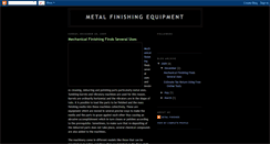 Desktop Screenshot of metal-finishing-equipment.blogspot.com