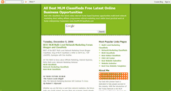 Desktop Screenshot of mlmclassifieds.blogspot.com