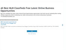 Tablet Screenshot of mlmclassifieds.blogspot.com