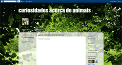 Desktop Screenshot of animal-curiosity.blogspot.com