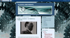 Desktop Screenshot of filosofiairreverente.blogspot.com