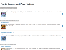 Tablet Screenshot of faeriedreamsandpaperwishes.blogspot.com