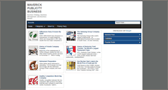 Desktop Screenshot of maverickpublicity.blogspot.com